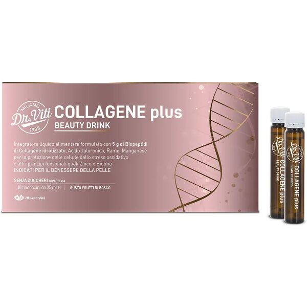 marco viti dr. viti collagene plus beauty drink integratore 10x25ml