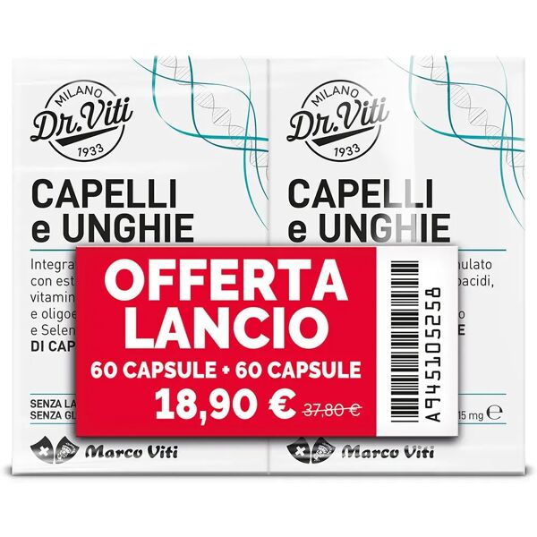 marco viti dr. viti capelli e unghie bipack 60+60 capsule bipacco