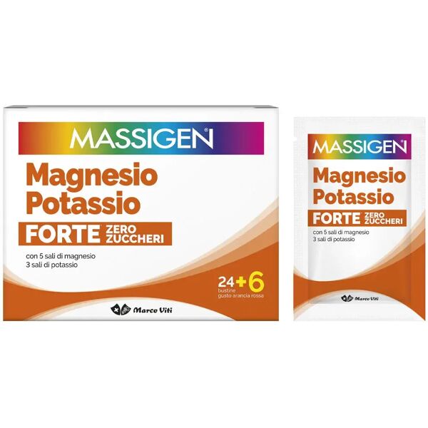 marco viti massigen magnesio e potassio forte zero zuccheri promo 24+6 bustine