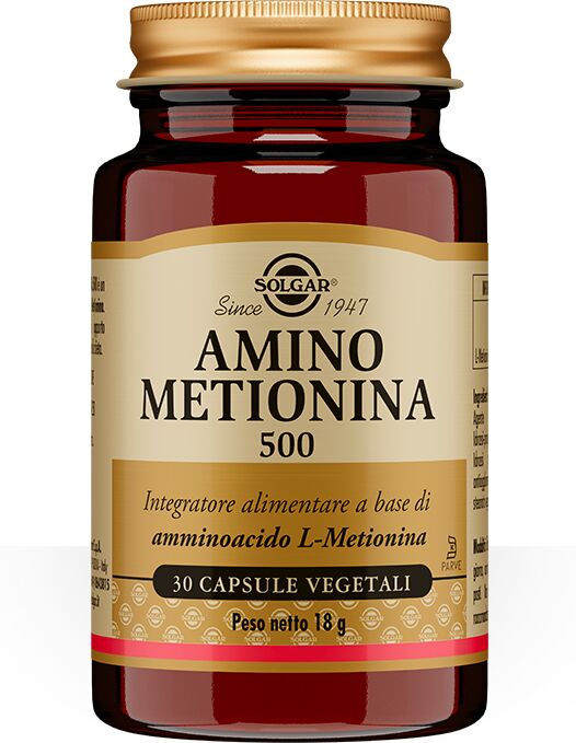 solgar amino metionina 500 integratore aminoacidi 30 capsule