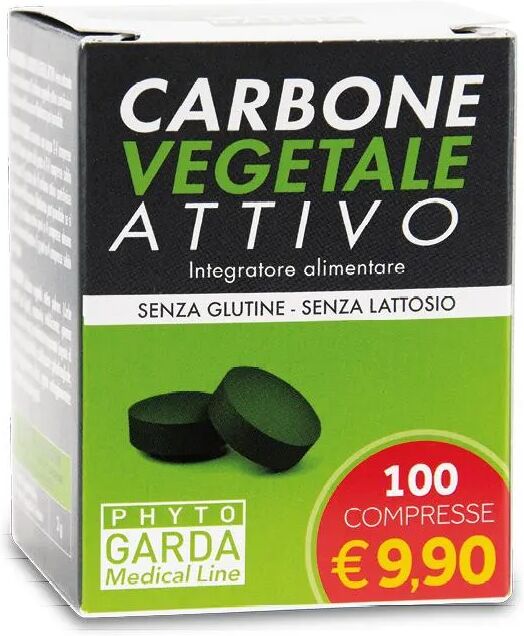 phyto garda carbone vegetale attivo integratore 100 compresse