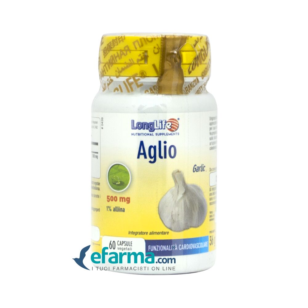 longlife aglio integratore apparato cardiovascolare 60 capsule