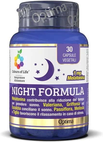 colours of life optima night formula integratore 30 capsule vegetali