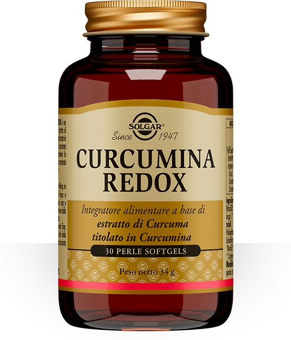 solgar curcumina redox integratore di curcuma 30 perle