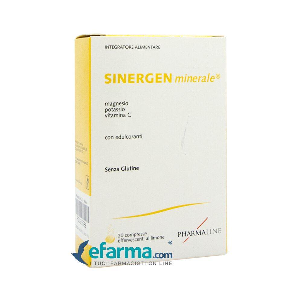 pharma line sinergen minerale ara integratore magnesio potassio 20 compresse effervescenti