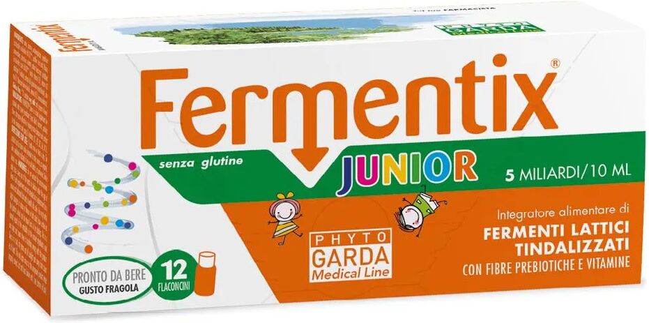 phyto garda fermentix plus junior integratore fermenti lattici 12 flaconcini