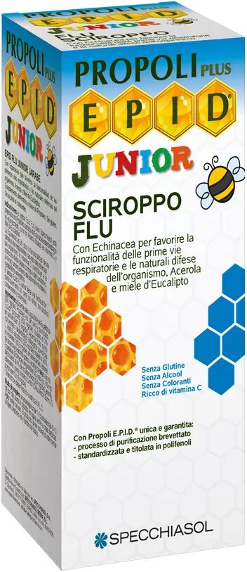 epid specchiasol flu junior sciroppo integratore benessere vie respiratorie 100 ml