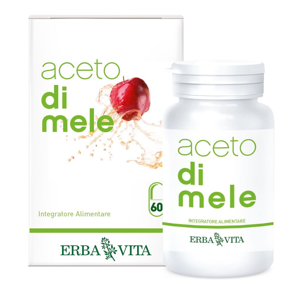 erba vita aceto di mele integratore intestinale 60 capsule