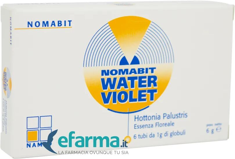 nomabit essenze floreali nomabit water violet globuli fiori di bach 6 tubi 6 g