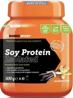 named sport soy protein isolate vanilla cream integratore proteico 500 g