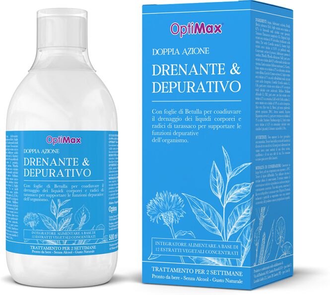 optima naturals x integratore drenante e depurativo 500 ml