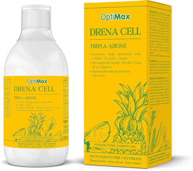 optima naturals x drena cell tripla azione integratore anticellulite drenante 50 0ml