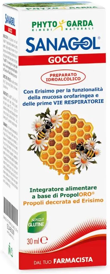 miele phyto garda sanagol gocce propoli integratore 30 ml