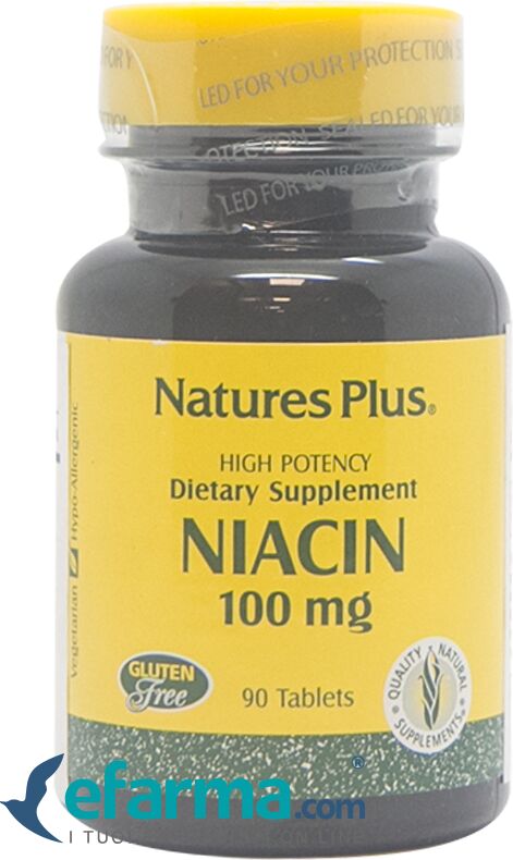 nature's plus niacina vitamina b3 integratore 90 tavolette