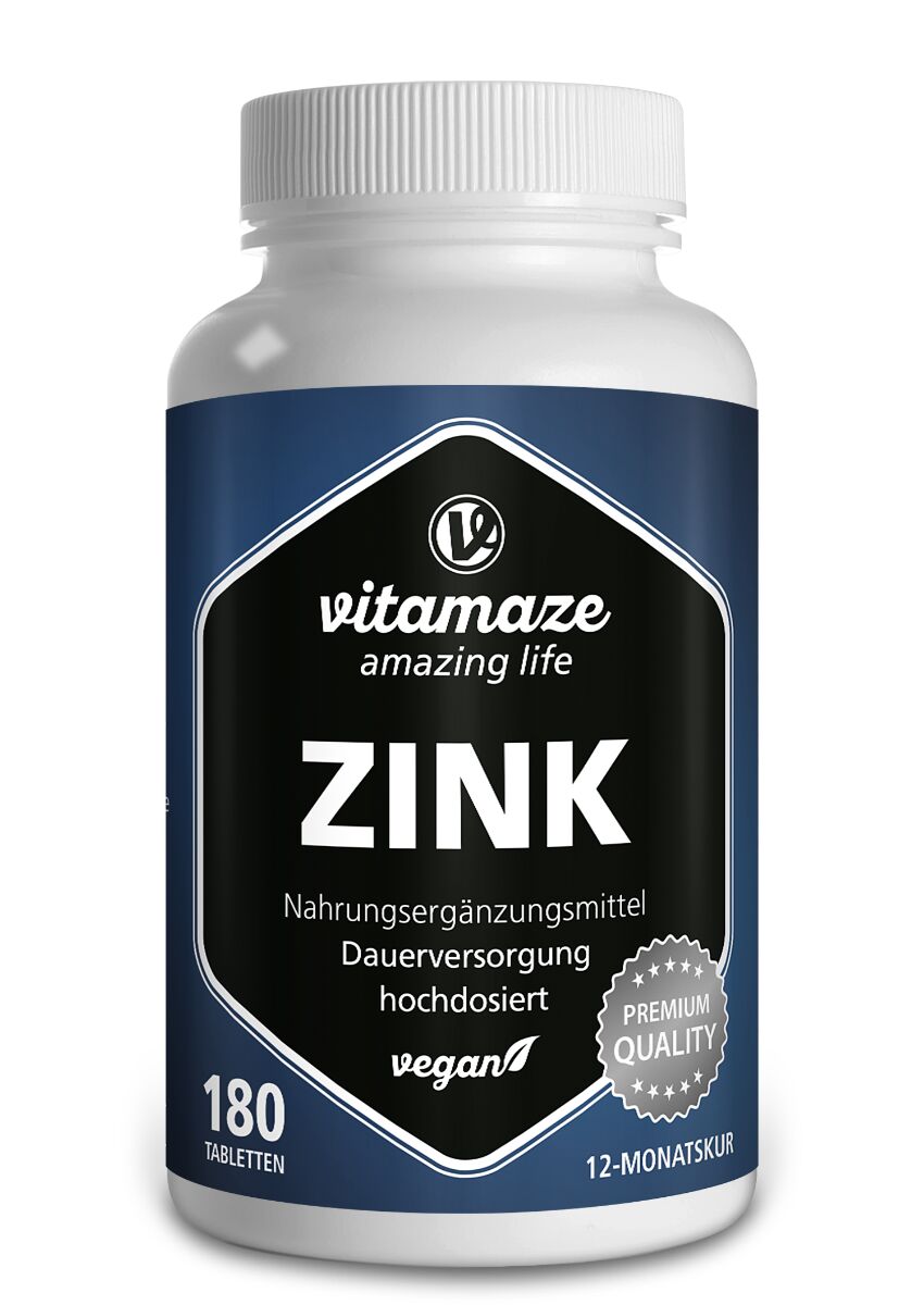 vitamaze zinco 25 mg per 1/2 compressa ad alto dosaggio integratore vegano 180 compresse
