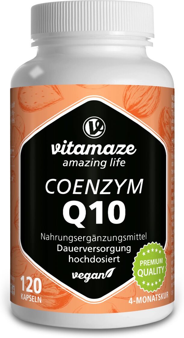 vitamaze coenzima q10 200 mg ad alto dosaggio integratore vegan 120 capsule