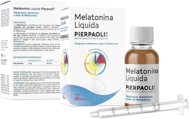 dr. pierpaoli melatonina liquida integratore sonno e jet lag 30 ml