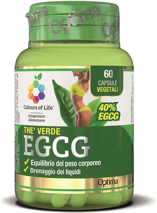 colours of life optima thè verde egcg integratore drenante 60 capsule