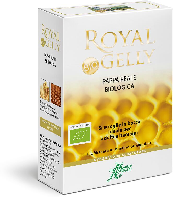 aboca royal gelly bio orosolubile integratore pappa reale 16 bustine