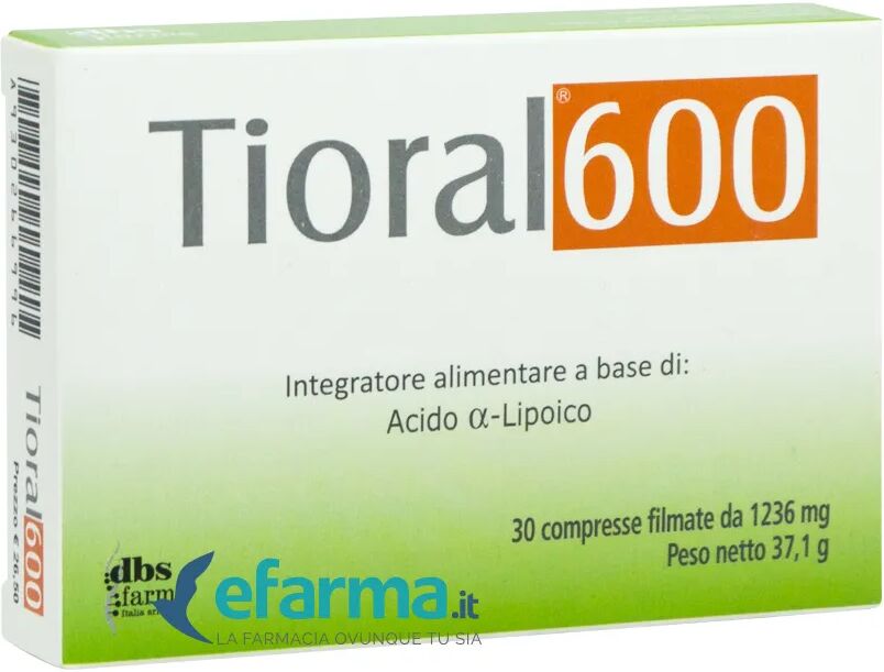 tioral 600 integratore acido alfa lipoico 30 compresse