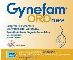 gynefam oro new integratore vitamine minerali donna zenzero 28 bustine