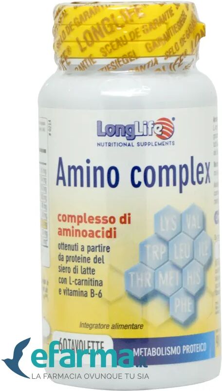 longlife amino complex integratore di proteine del siero di latte 60 tavolette