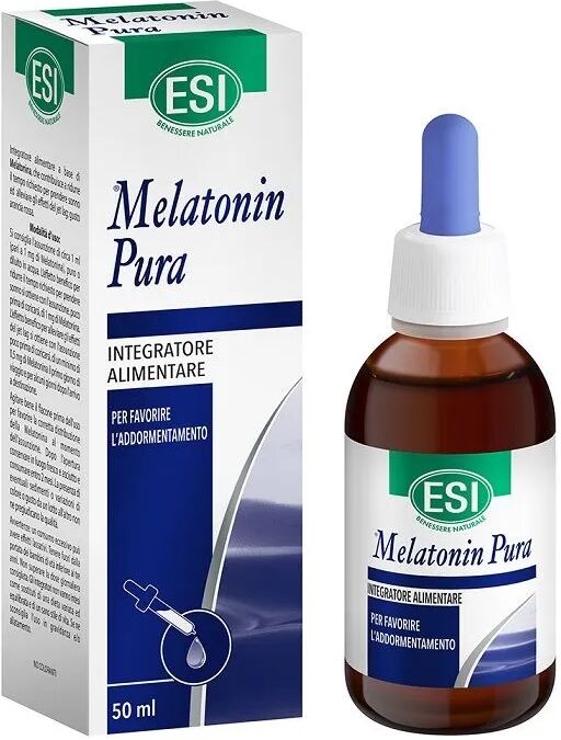 esi melatonin pura gocce integratore sonno tranquillo 50 ml