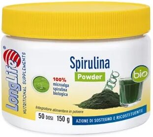 longlife spirulina bio integratore ricostituente 50 dosi