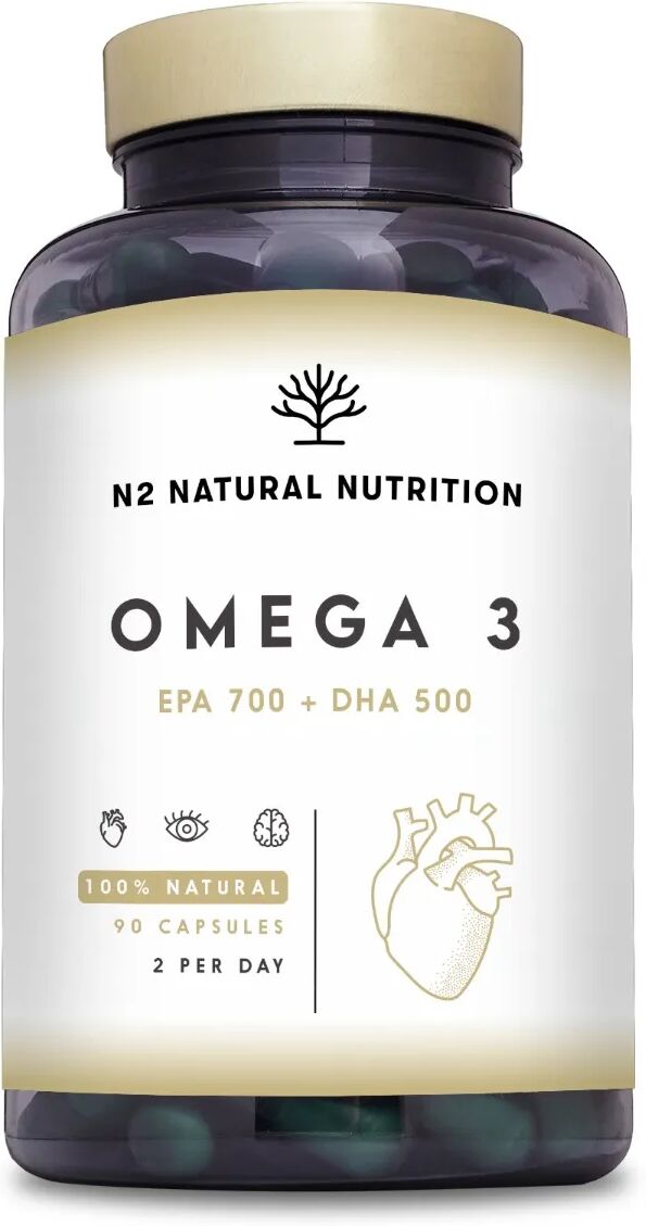 n2 natural nutrition omega 3 integratore per il colesterolo 90 capsule