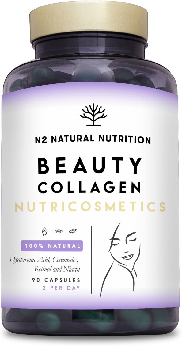 n2 natural nutrition collagene con ceramidi e acido ialuronico 90 capsule