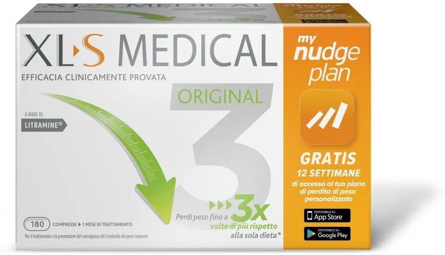 xls xl-s medical integratore dimagrante liposinol - 180 compresse my nudge plan app - piano personalizzato gratuito di perdita ponderale di 12 settimane