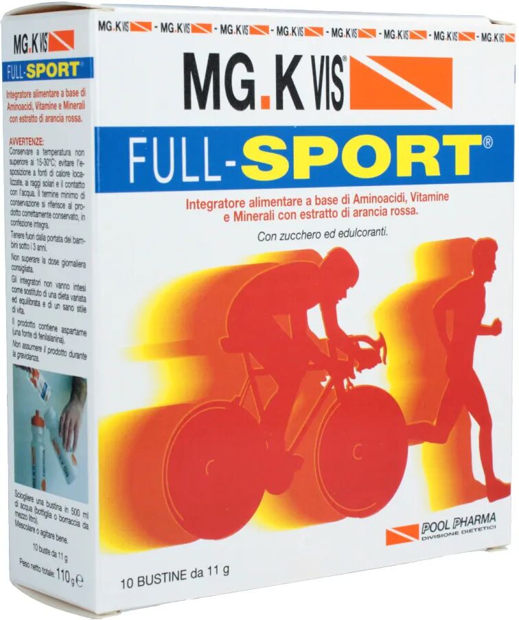 mg-k vis mg.k vis full sport integratore dietetico sportivo 10 bustine