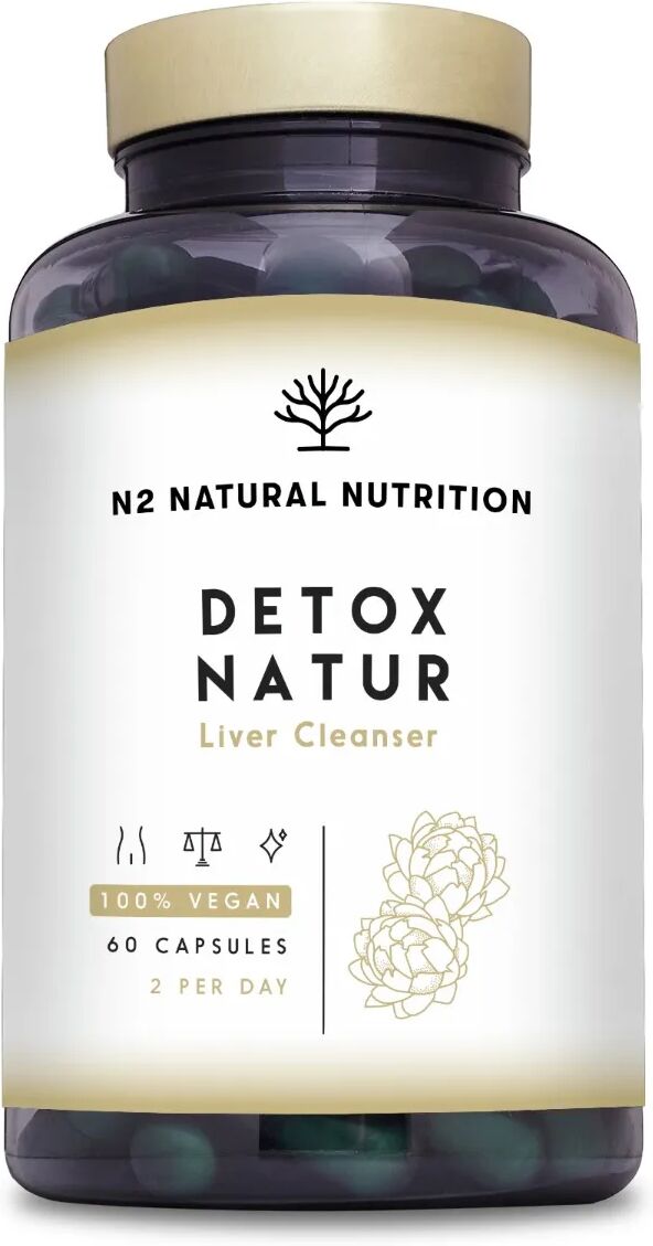 n2 natural nutrition n2 natural nutriton detox natur integratore depurativo per il fegato 60 capsule vegane