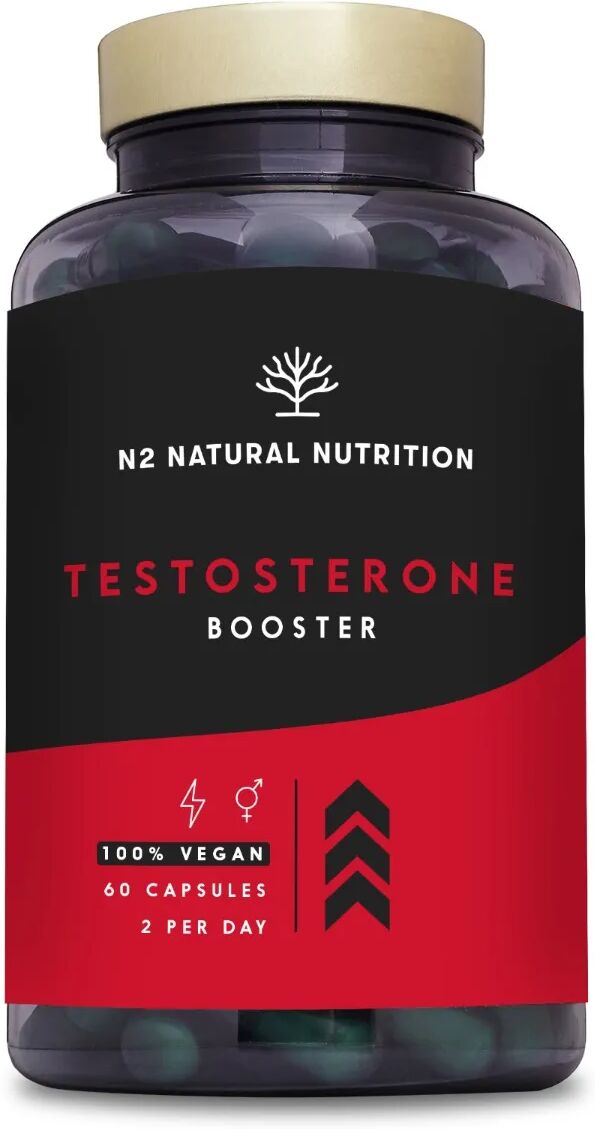 n2 natural nutrition testosterone booster integratore di testosterone 60 capsule vegane