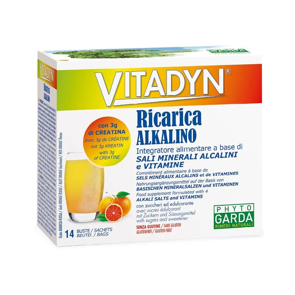 phyto garda vitadyn ricarica integratore di sali minerali 14 bustine 7 g