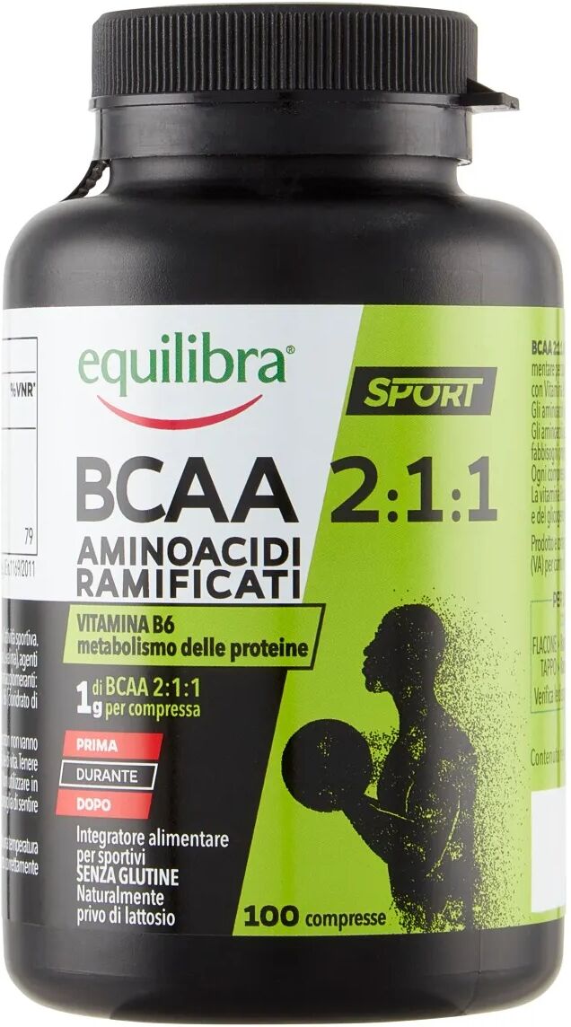 equilibra aminoacidi ramificati integratore per sportivi 100 compresse