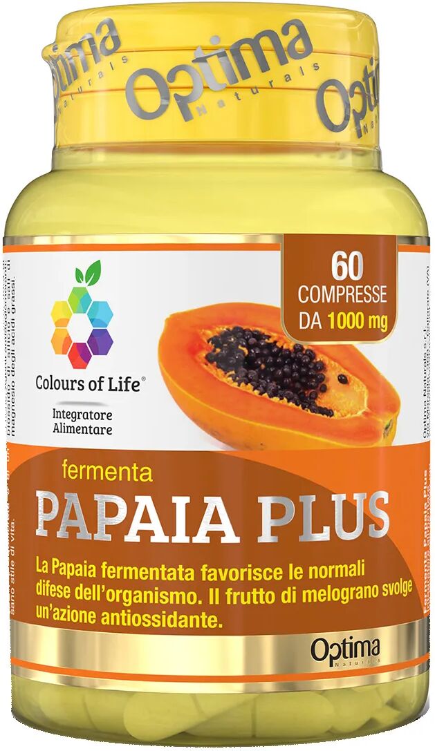 colours of life optima naturals papaya plus integratore antiossidante 60 compresse