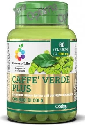 colours of life optima caffè verde plus integratore tonico 60 compresse