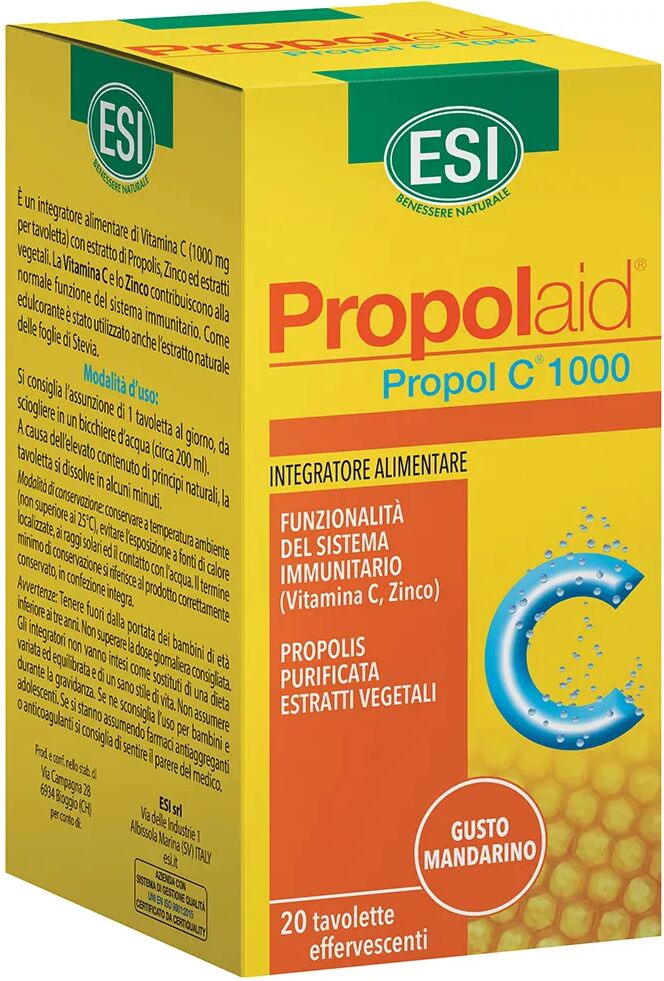 propolaid esi propol c 1000 mg integratore difese immunitarie 20 compresse