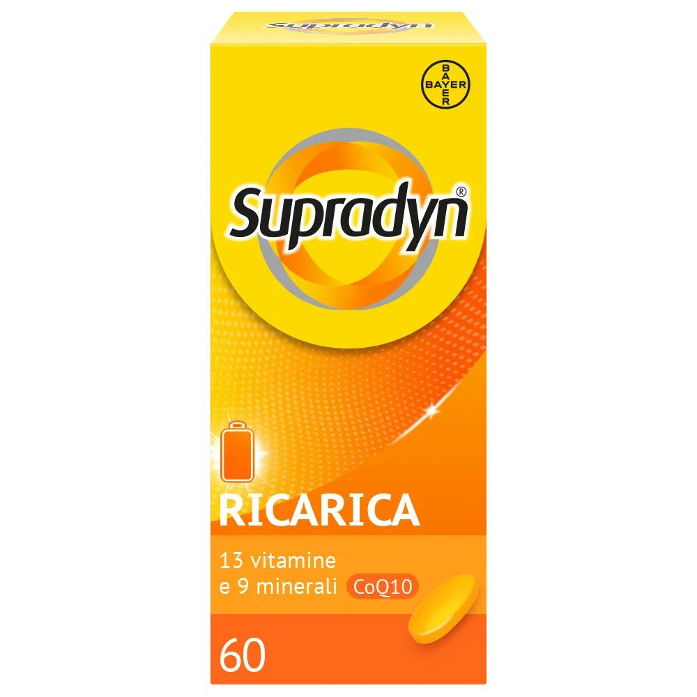 supradyn ricarica integratore multivitaminico completo e minerali con coenzima q10 60 compresse