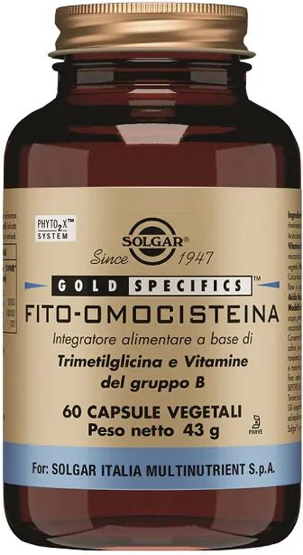 solgar fito-omocisteina integratore controllo dei lipidi 60 capsule vegetali