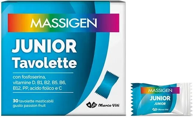 massigen junior integratore per memoria e sistema immunitario 30 tavolette