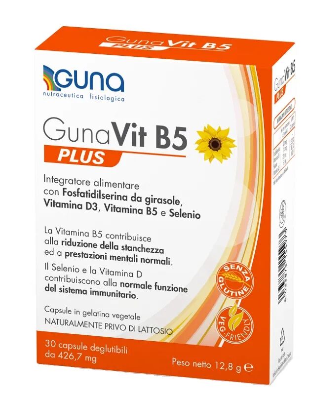 guna vit b5 integratore di vitamine per ridurre la stanchezza ed affaticamento 30 capsule