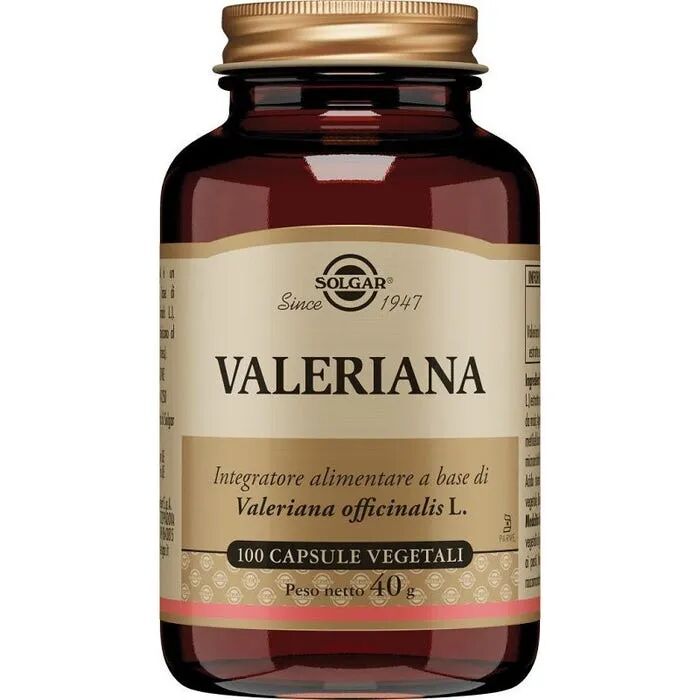 solgar valeriana integratore rilassante 100 capsule vegetali