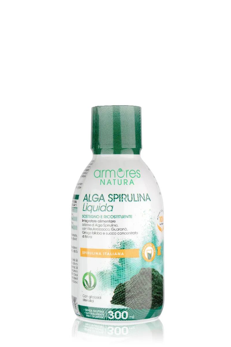 armores natura spirulina liquida integratore sostegno ricostituente 300 ml