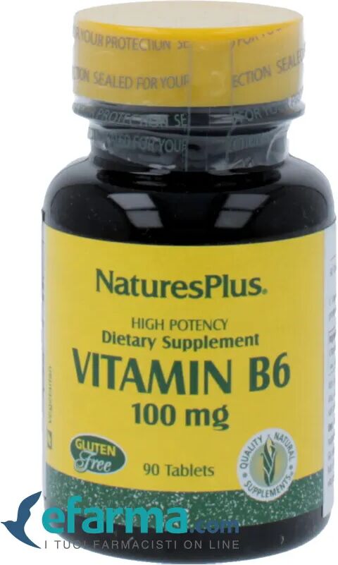 nature's plus vitamina b6 integratore di piridossina 90 tavolette