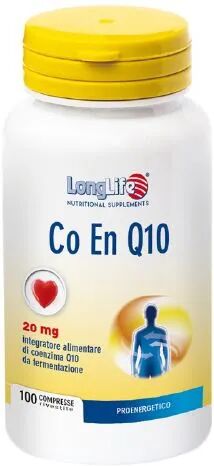 longlife co en q10 20mg integratore antiossidante 100 compresse