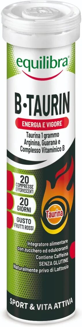 equilibra b- taurin integratore energetico per sportivi 20 compresse effervescenti