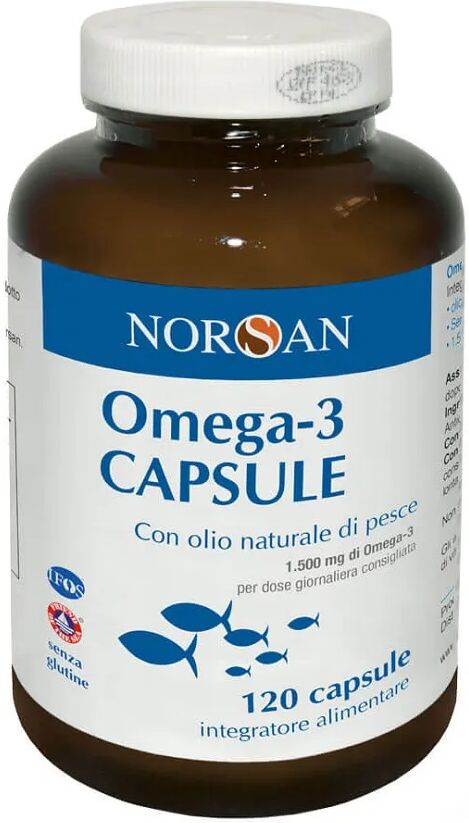 norsan omega-3 capsule integratore con olio di pesce 120 capsule