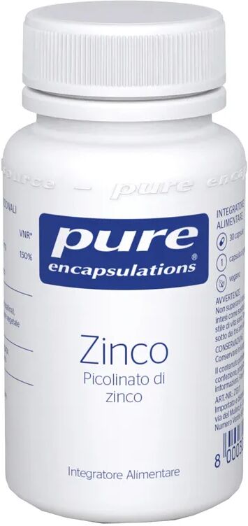 pure zinco integratore contro sintomi da raffreddamento 30 capsule